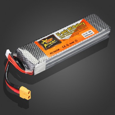 BATERIA DE LIPO 11.1V 3S 30C 5000MAH ZOP POWER COM PLUG XT60 ZOP3S30CP